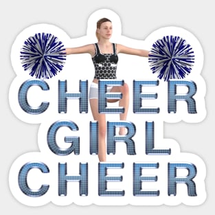 Cheer Girl Cheer Sticker